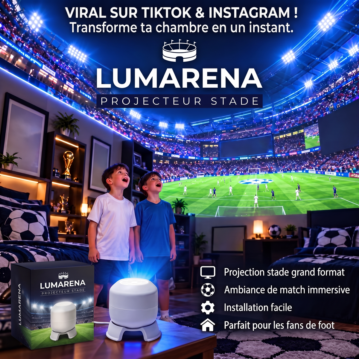 Lumarena - Projecteur stade
